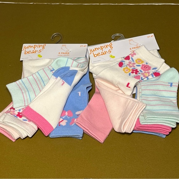 NWT Toddler 2T-4T jumping beans Sock Bundle of 3 Trendy Girls Halloween Variety - Picture 5 of 10